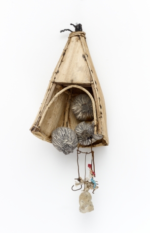 John Outterbridge "Healing", 2011 Mixed media 24 x 9-1/4 x 8 inches
