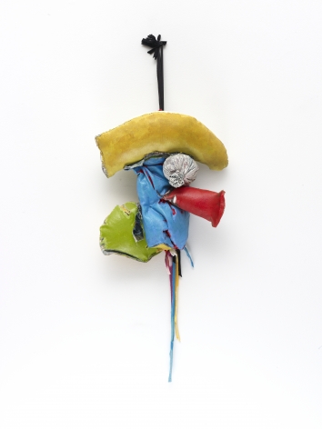 John Outterbridge "Rag and Bag Idiom III", 2012 Mixed media 34 x 14 x 7-1/2 inches