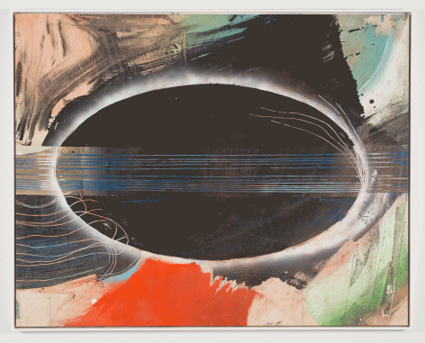 Ed Clark "Untitled", c. 1995 Acrylic on canvas 57 x 71-3/4 inches