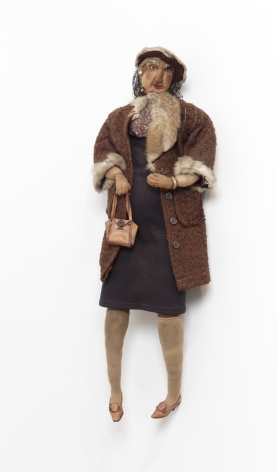 John Outterbridge "Sister Mamie, Ethnic Heritage Series", c. 1971 Mixed media 30 x 10 x 6-3/4 inches