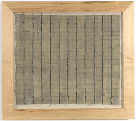 Louise Fishman "Untitled", 1972 Acrylic, pencil, thread and canvas 20 1/2 x 23 1/2 inches