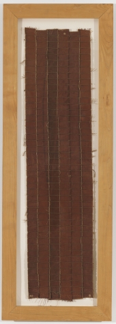 Louise Fishman "Untitled", 1971 Acrylic on canvas with chalk and string 43-3/4 x 10-3/4 inches