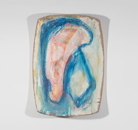 Ron Gorchov "Qaswa", 1997 Oil on shaped canvas 25 1/4 x 15 5/8 x 6 inches