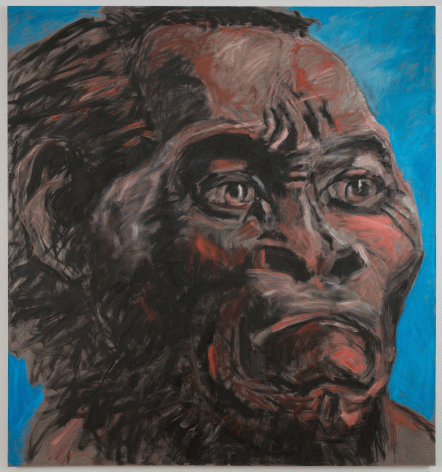 Gang Zhao "Monkey King", 2016 Oil on canvas 110 x 102 inches