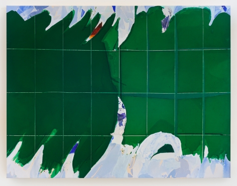 Han Bing "Champs-Élysées", 2018 Acrylic on canvas 55 x 70 inches