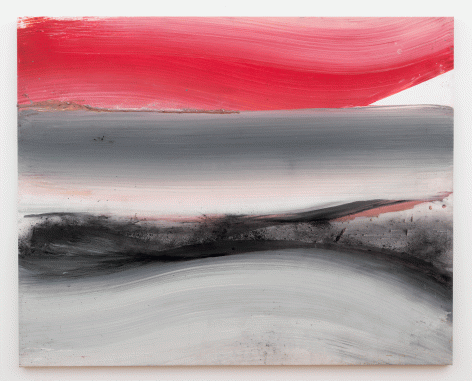 Ed Clark "Red", 1988 Acrylic on canvas 54 x 67-1/2 inches