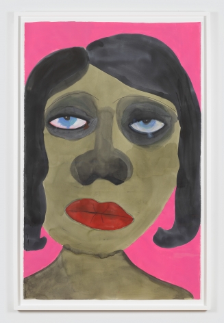 February James painting on paper titled "The funny thing is" made in 2021.
