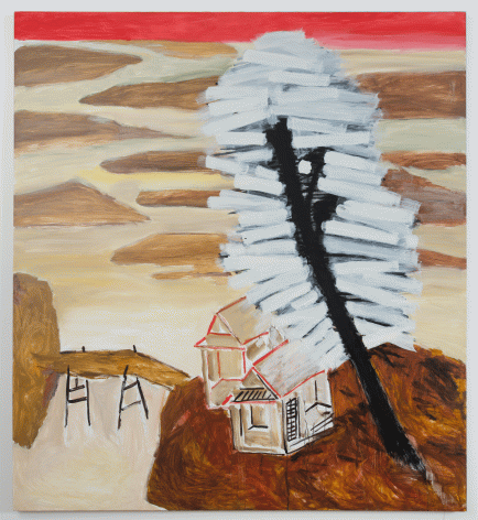 Gang Zhao "Tree", 2016 Oil on canvas 78-3/4 x 71 inches