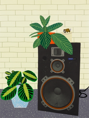 Jonas Wood Speaker Still Life, 2019 Lithograph, silkscreen, ed. 80