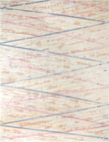 Ed Moses Wedge Series, No. 1, 1973 Single and double-sided lithography on layered Arches, Silk & A.T. tissues, ed. 50