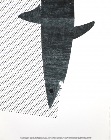 Matthew Brannon Untitled (Blue), 2007 Lithograph, silkscreen