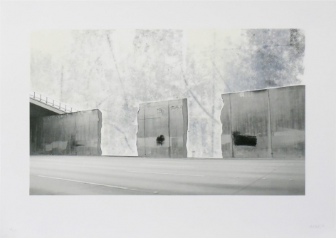 Ruben Ochoa Untitled, 2006 Lithographic monoprint with hand-painted appliqué, ed. 40, no. 30