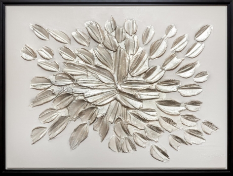 Rouville, 2016 White clay with white gold leaf