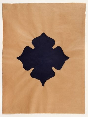 Meditation III handmade paper on Japanese gampip