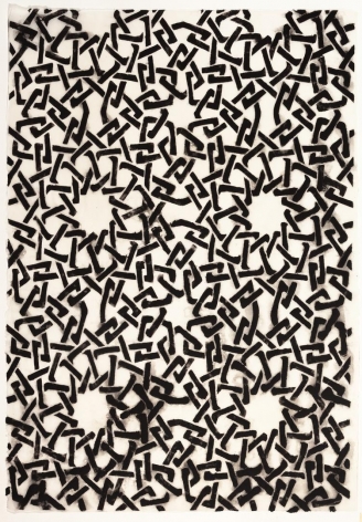 Black Webbing handmade linen and abaca paper