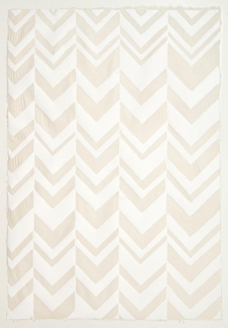 White Chevron handmade cotton and abaca paper