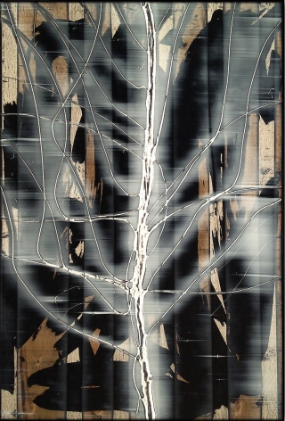 Treeclips 14 acrylic on panel