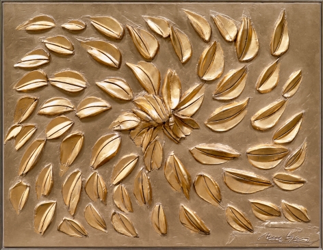 gold leaf surface painting by George Dunbar