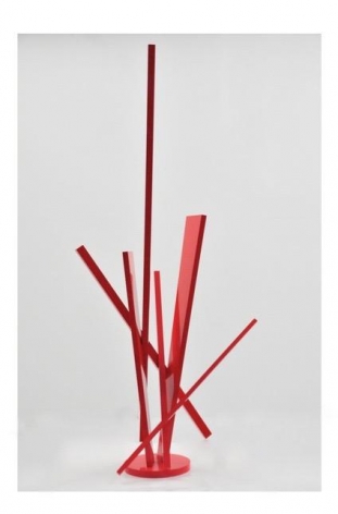 Cypress Peninsula aluminum painted red with red base