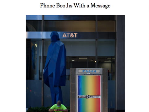 prensa: phone booths with a message