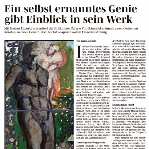 Front page of the print version of the article