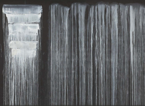 The Barnes Foundation—Pat Steir Silent Secret Waterfalls: The Barnes Series
