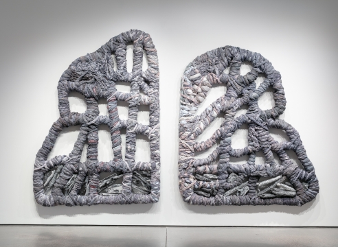 An artwork by Vadis Turner installed at University of Colorado Colorado Springs