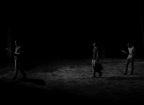Alex Majoli, Scene #2593, Republic of Congo (Students in park), Howard Greenberg Gallery, 2020