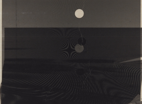 Alt="Marsha Cottrell, Untitled (Slip), 2018, Laser toner on paper"