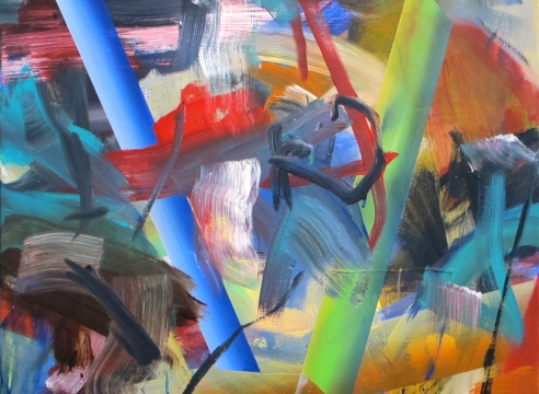 Painting on canvas by Gerhard Frommel