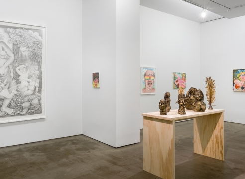 installation of Rebecca Morgan work