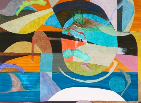 Colorful abstract composition by Scott Olson