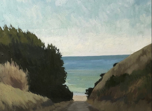 NICOLE STRASBURG, Road to Water Canyon (Santa Rosa Island), 2020