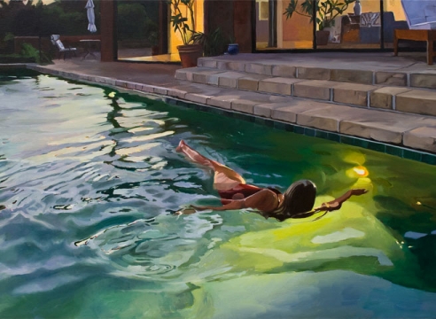 PATRICIA CHIDLAW, Evening Swim, 2020
