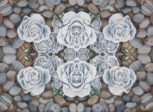 DOROTHY CHURCHILL-JOHNSON , Rocks and Roses, 2021