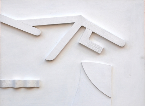 SIDNEY GORDIN (1918-1996), Untitled Relief White on Brown, c. 1962