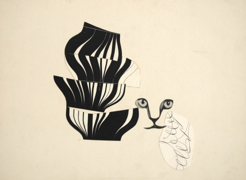 SIDNEY GORDIN (1918-1996), Constructivist Collage #3, 1944