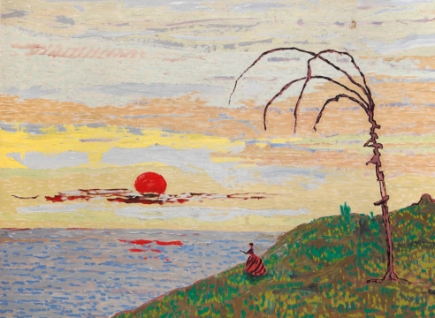 FREDERICK REMAHL (1901-1968), Sunset on the Atlantic, 1961