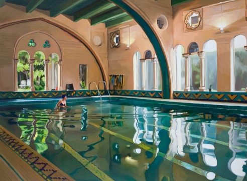 PATRICIA CHIDLAW, Pool, Berkeley, City Club, 2020