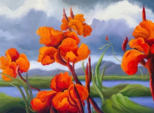 PHOEBE BRUNNER , Wild Cannas, 2020