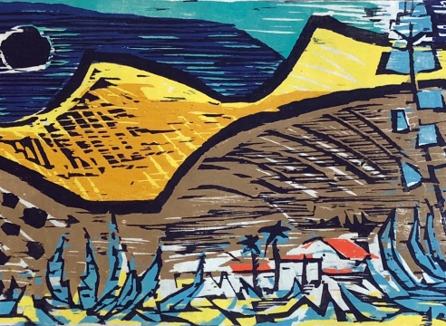 WERNER DREWES (1899-1985), California Hills, 1959
