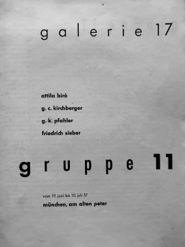 Galerie 17, Munich, Germany