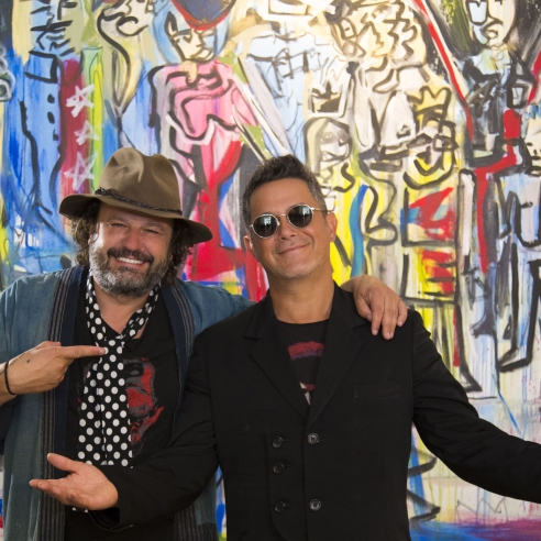 Alejandro Sanz and Domingo Zapata