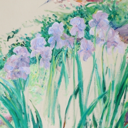 LILLA CABOT PERRY (1848–1933), Study of Flowers. Oil on canvas, 30 x 24 in. (detail).