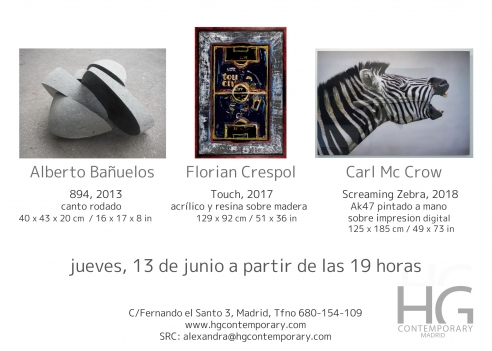 HG CONTEMPORARY MADRID presents: McCrow, Alberto Bañuelos & Florian Crespol