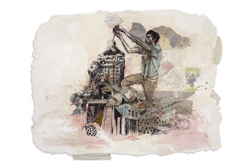 Piece from Group Show on view at Hg Contemporary art gallery