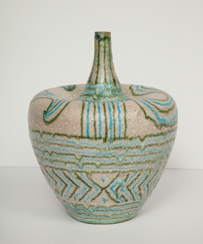 Colorful Ceramic Vessel by Guido Gambone