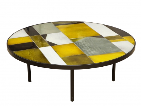 Roger Capron round low table