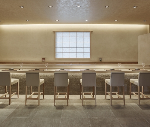 Counter seating at Wine Country Kenzo Napa