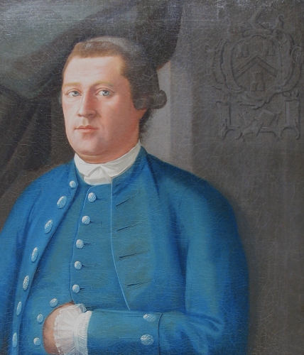 Masonic symbol in John Mare painting.